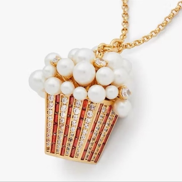 $128 Kate Spade Winter Carnival Popcorn Pendant - Picture 4 of 8